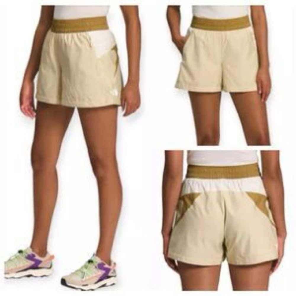 The North Face Women's X Shorts Size Large Color: Gravel/Gardenia White